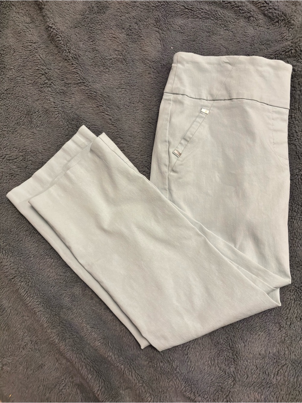 Soho Apparel Light Gray Pull-On Leggings